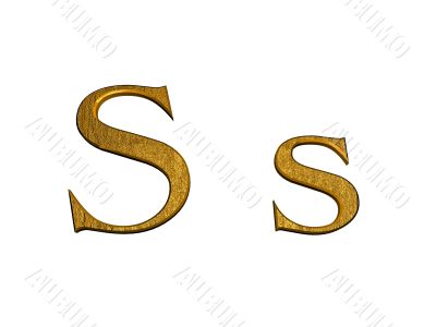 one letter of golden alphabet