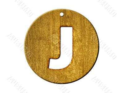 one letter of golden alphabet