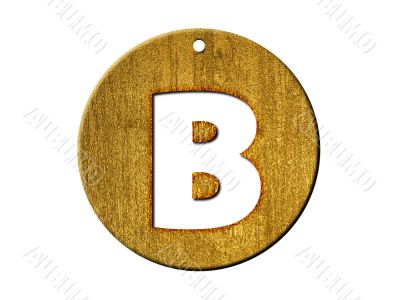 one letter of golden alphabet