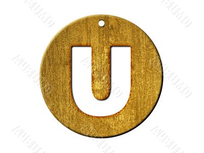 one letter of golden alphabet