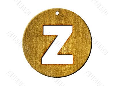 one letter of golden alphabet