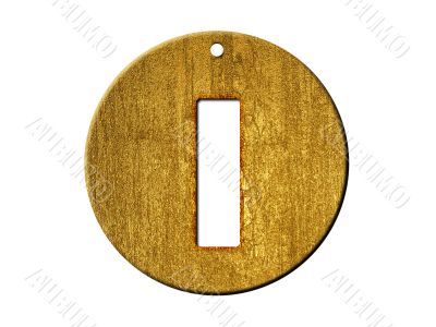3d golden normal numbers and with Roman numeral 