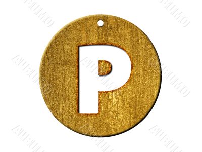 one letter of golden alphabet