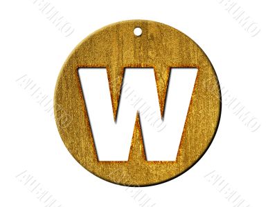 one letter of golden alphabet