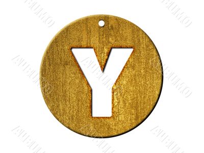 one letter of golden alphabet