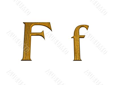 one letter of golden alphabet