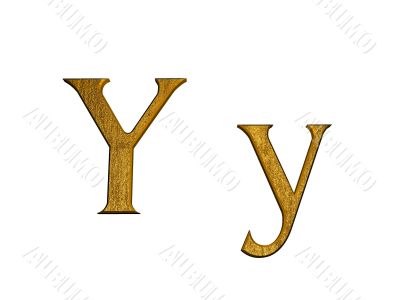 one letter of golden alphabet