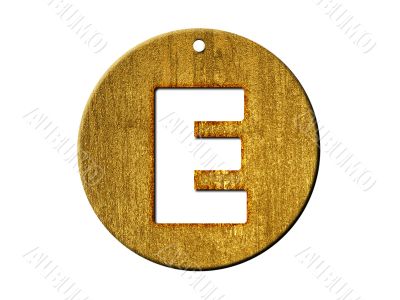 one letter of golden alphabet