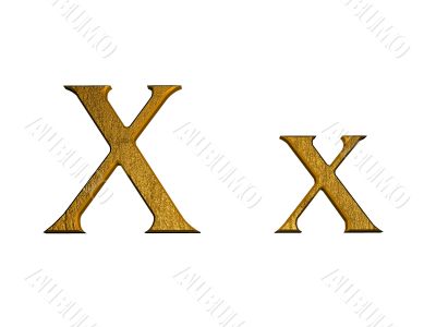 one letter of golden alphabet