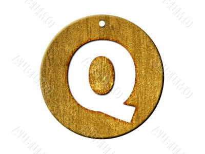 one letter of golden alphabet