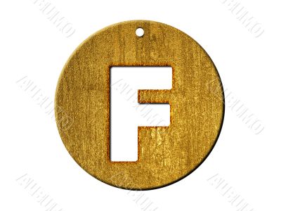 one letter of golden alphabet