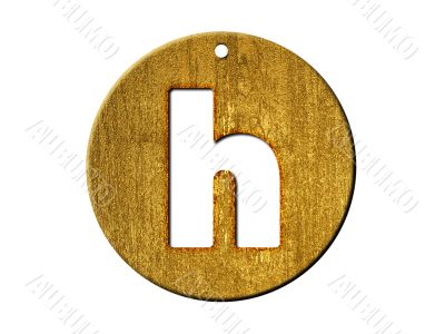 one letter of golden alphabet