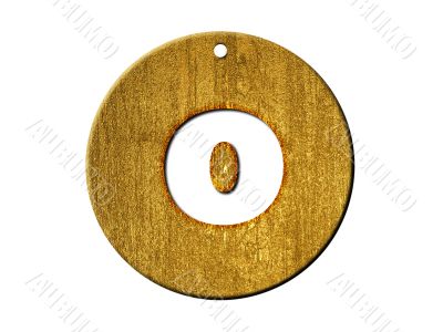 one letter of golden alphabet