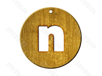 one letter of golden alphabet