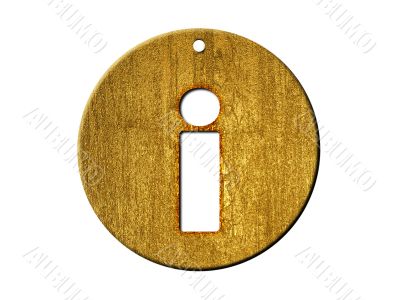 one letter of golden alphabet