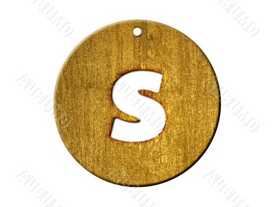 one letter of golden alphabet
