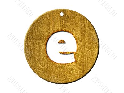 one letter of golden alphabet
