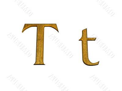 one letter of golden alphabet
