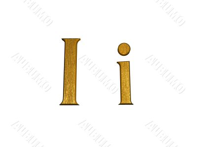 one letter of golden alphabet