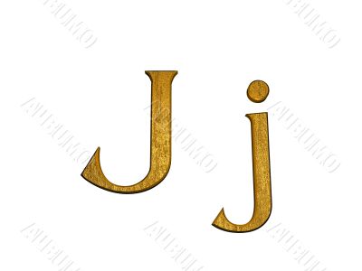 one letter of golden alphabet