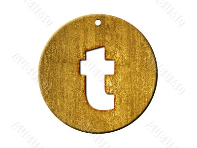 One letter of golden alphabet