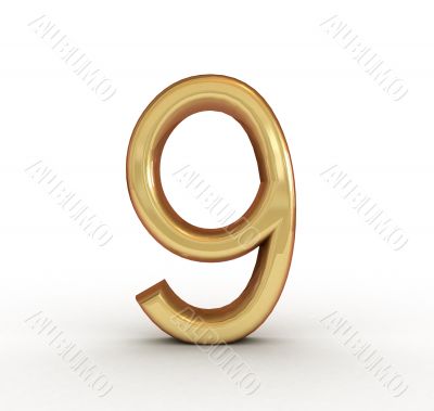 3d golden number 9