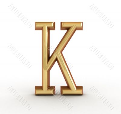 One letter of golden alphabet 