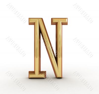 One letter of golden alphabet 