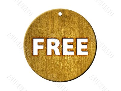 3d golden free mark