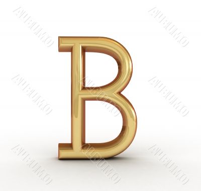 One letter of golden alphabet 