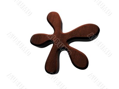 3d wooden star sign