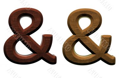 one letter of wooden alphabet.