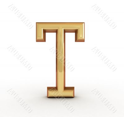 One letter of golden alphabet 