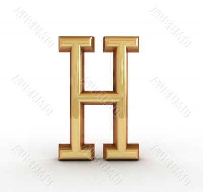 One letter of golden alphabet 