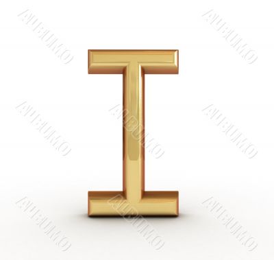 One letter of golden alphabet 