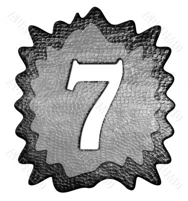 3d metal seven number 