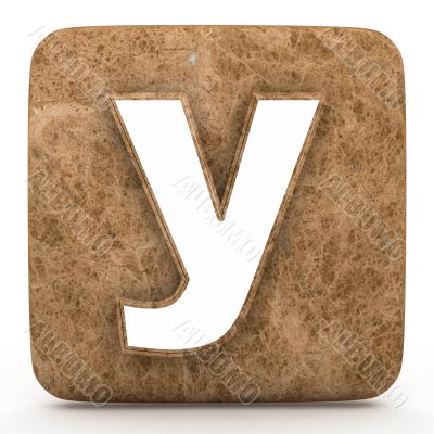 Letter a in Marble, on a white isolated background.