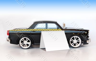 car model on a white background.