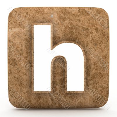 Letter a in Marble, on a white isolated background.