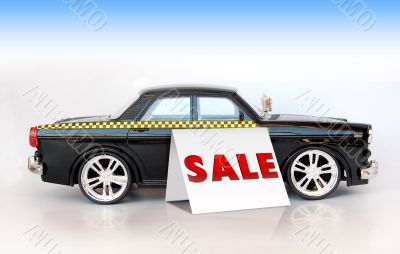 car model on a white background.