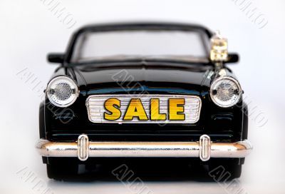 car model on a white background. 