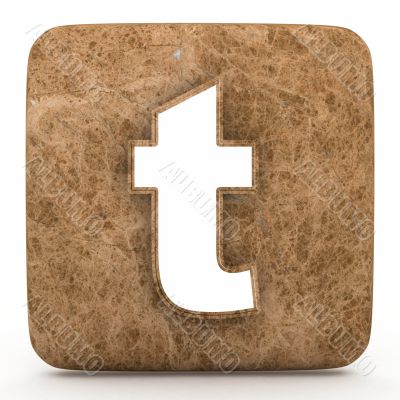 Letter a in Marble, on a white isolated background. 