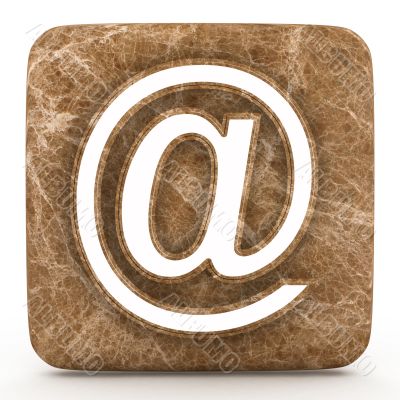 Marble symbol on a white isolated background. 