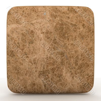 Marble, on a white isolated background. 