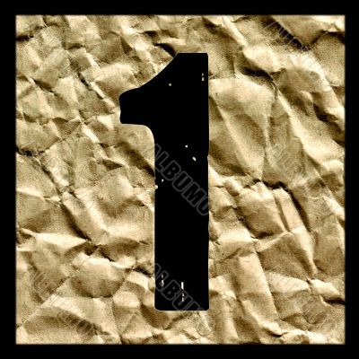 number on the paper.