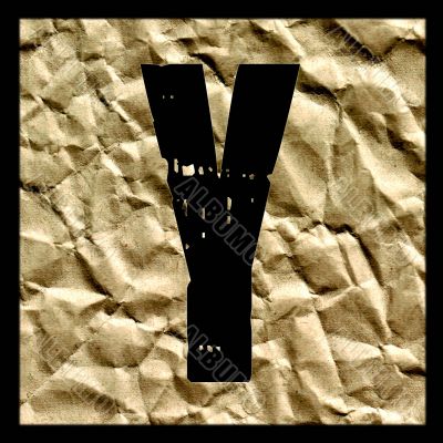 One letter of golden alphabet