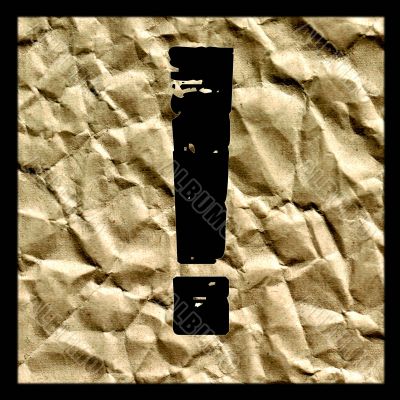 One letter of golden alphabet
