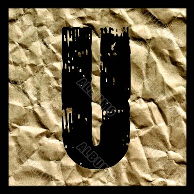 One letter of golden alphabet