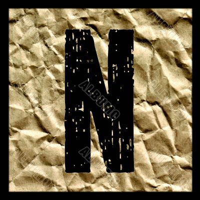 One letter of golden alphabet