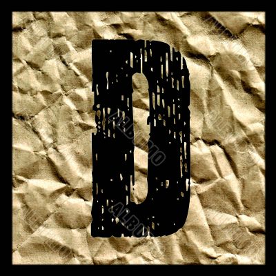 One letter of golden alphabet